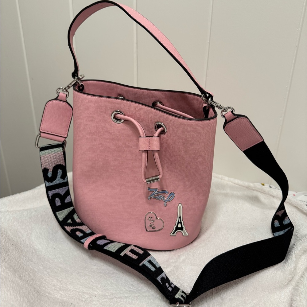 Karl Lagerfeld Pink Crossbody Bag - Picture 2 of 10